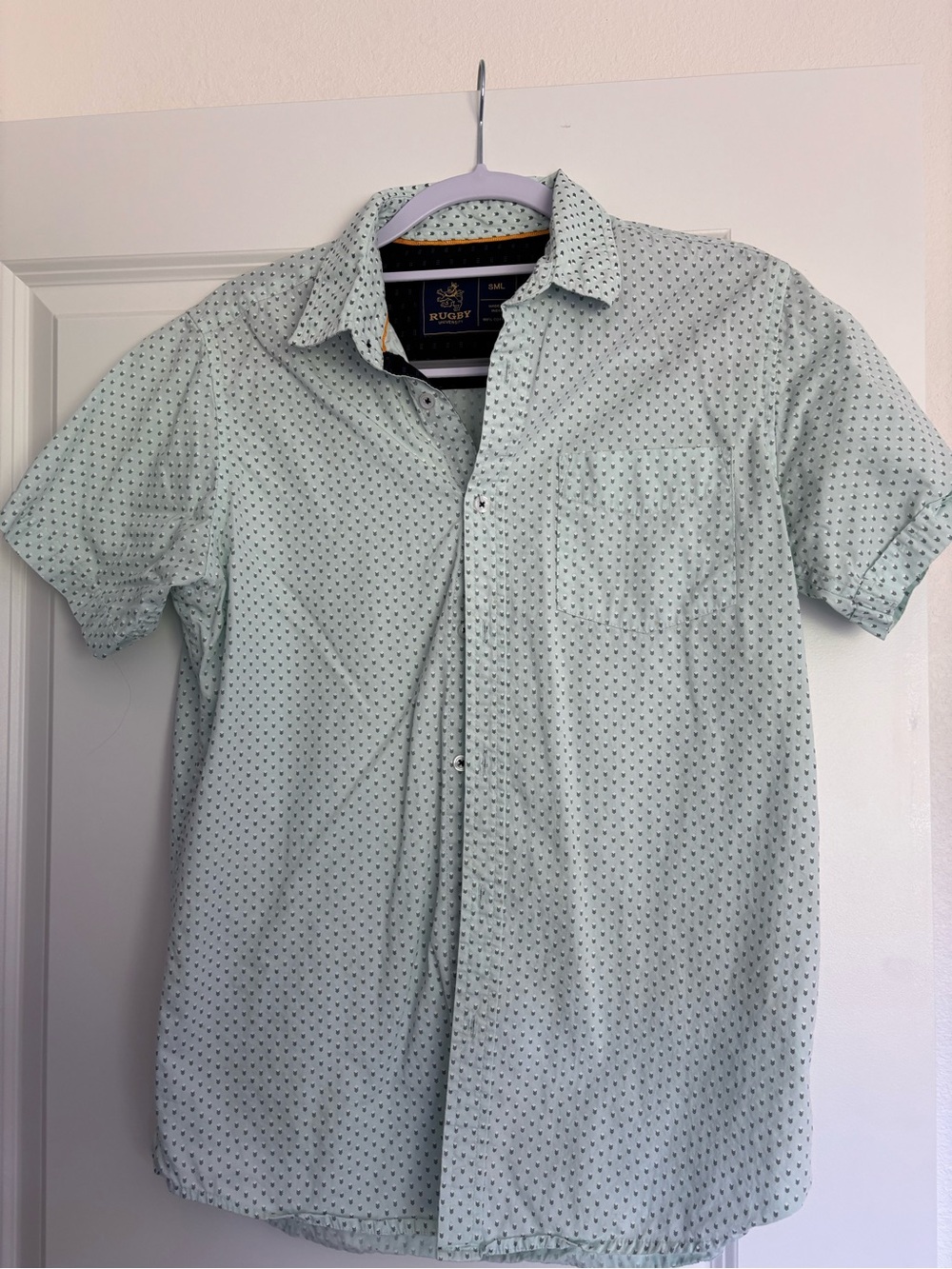 Ralph Lauren Mint Green Short Sleeve Button-Down Shirt